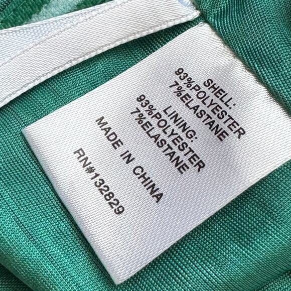 Superdown Emerald Green Bandeau Crop Top XS Y2K Minimalist Party Sexy Chic NWT - Picture 6 of 7